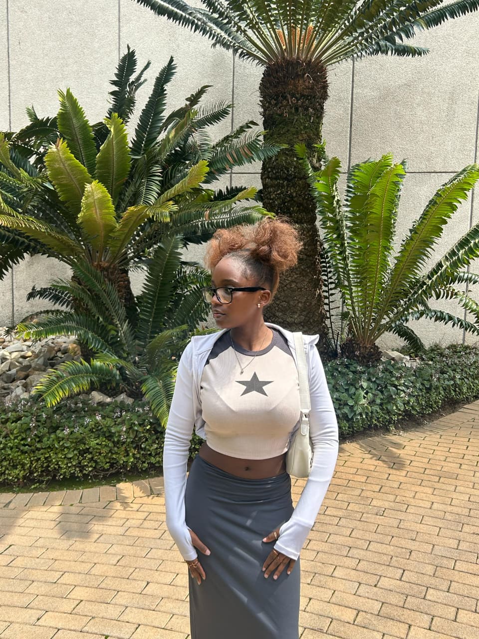 Both of us being goofy